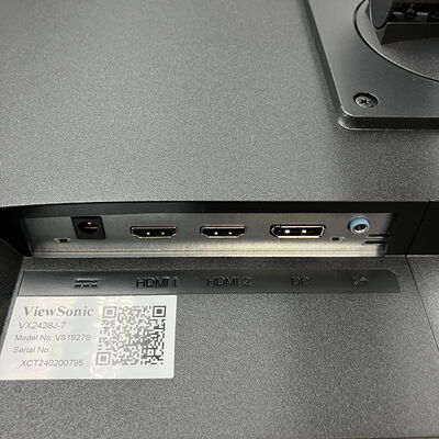 【新潟店】中古  Viewsonic VX2428J-7(23.8"W 2H1DP 0.5ms IPS 180Hz) 3120020959 