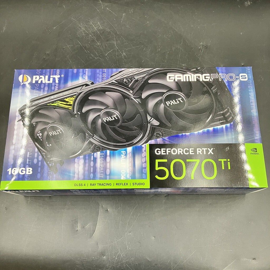 中古 Palit NE7507T019T2-GB2031U(RTX5070Ti 16GB GamingPro-S) 188931