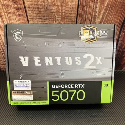 【富士青葉店】中古  MSI GeForce RTX 5070 12G　VENTUS2X OC 5070001780 