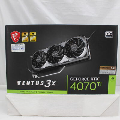 【通販センター】中古  MSI GeForce RTX 4070 Ti VENTUS 3X 12G OC (RTX4070Ti 12GB) 154205 