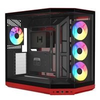 HYTE  Y50 RGB Black Cherry (E-ATX ガラスパネル ブラック/レッド) 