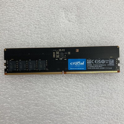 【京都店】中古  Crucial CT16G56C46U5.M8G1(DDR5 PC5-44800 16GB) 1460026051 