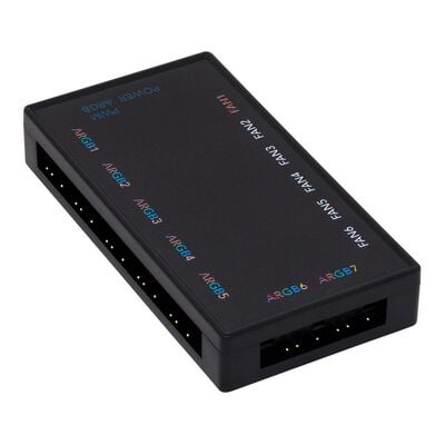 AINEX  RLD-HUBD7F6 (ARGB LED 7分岐／ファンPWM信号6分岐ファンハブ) 