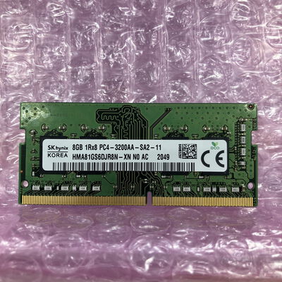 【富士青葉店】中古  SKhynix ノートPC用メモリ(PC4-25600 8GB DDR4-3200) 5070002286 