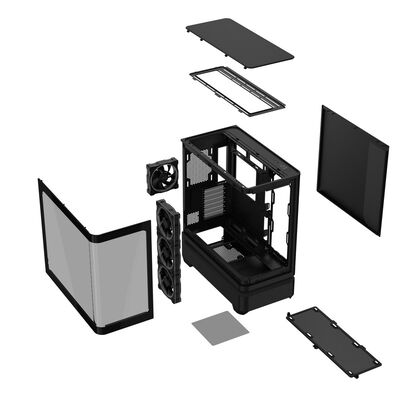 ASUS  PRIME AP304 TG ARGB BLACK (ATX ガラス ブラック) 