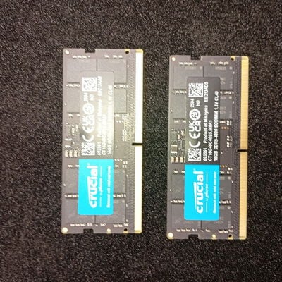 【大須店】中古  Crucial CT2K16G48C40S5(DDR5 PC5-38400 SODIMM 16GBx2) 3120022823 