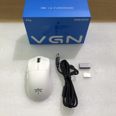 【甲府飯田店】中古  VGN F1PROW(Dragonfly F1 Pro White 無線 ｹﾞｰﾐﾝｸﾞﾏｳｽ 4720001602 