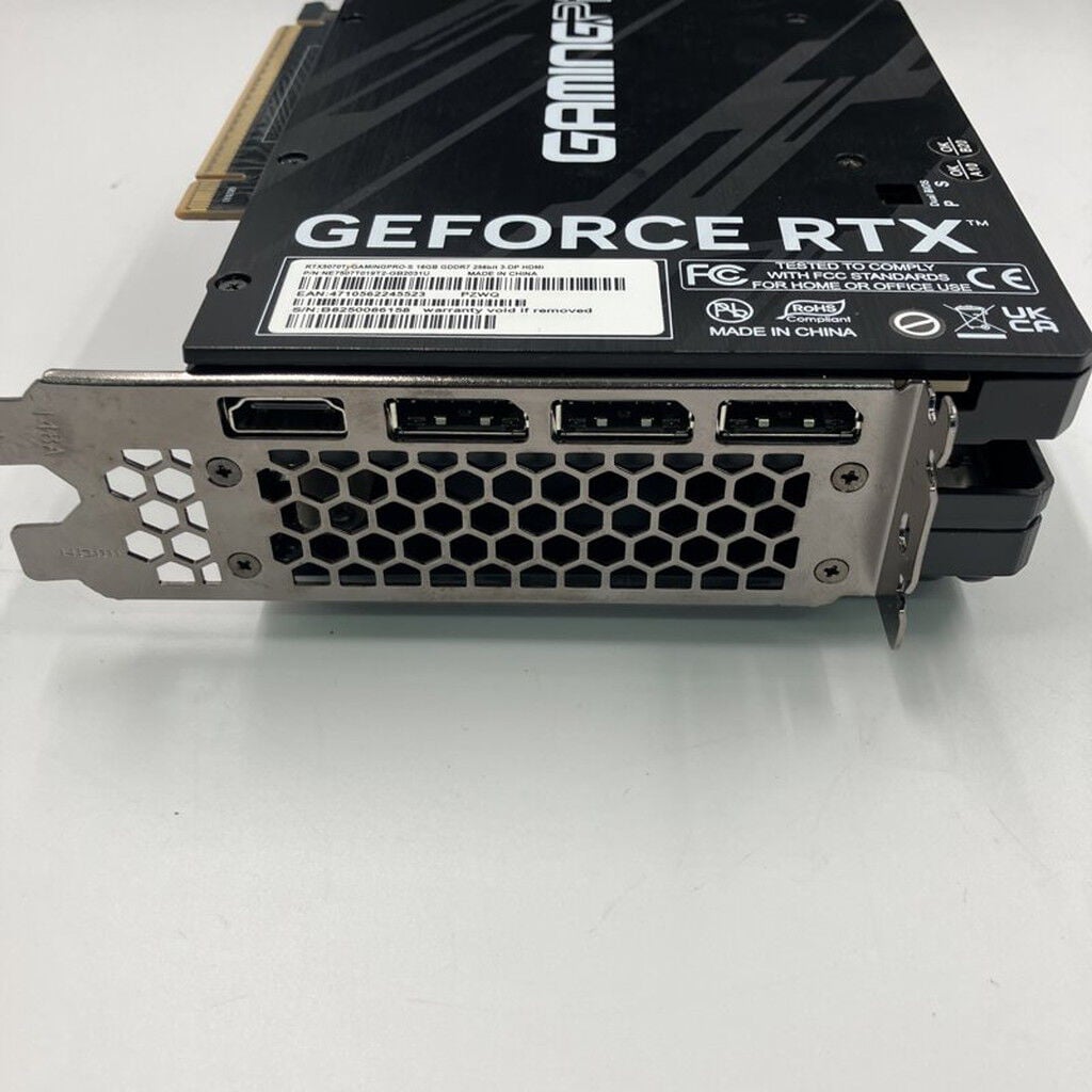 中古 Palit NE7507T019T2-GB2031U(RTX5070Ti 16GB GamingPro-S) 188931