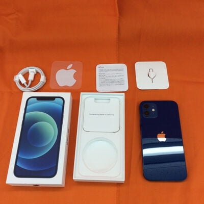 【なんば店】中古  Apple iPhone12 6.1インチ 128GB (ブルー) 国内版SIMロックフリー MGHX3J/A 143743 