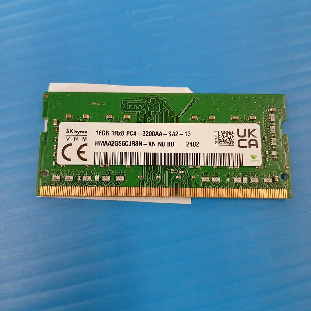 中古 DDR4 PC4-25600 16GB SODIMM ノート用 148254 （379709