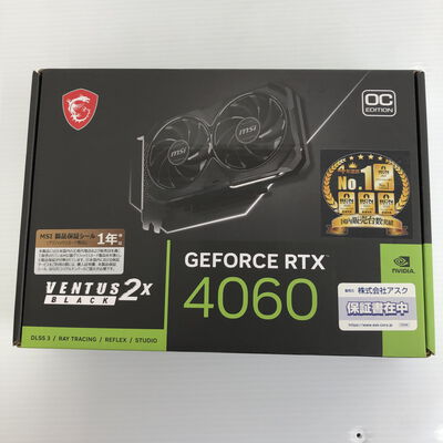 【徳島住吉店】中古  MSI GeForce RTX 4060 VENTUS 2X BLACK 8G OC (RTX4060 8GB) 158792 