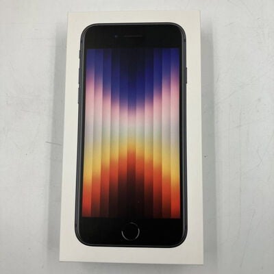 【なんば店】中古  【au版SIMフリー】Apple iPhoneSE 4.7インチ (第3世代) 64GB (ミッドナイト) MMYC3J/A 154842 