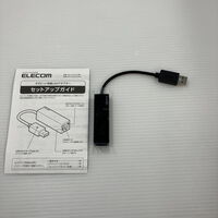 中古  ｴﾚｺﾑ EDC-GUA3-B (USB3.0 ｷﾞｶﾞﾋﾞｯﾄLANｱﾀﾞﾌﾟﾀｰ) 1460025864 