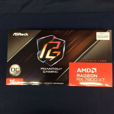 【川崎店】中古  ASRock RX7800XT PG 16GO RX7800XT Phantom GamingOC (RX7800XT 16GB) 162733 