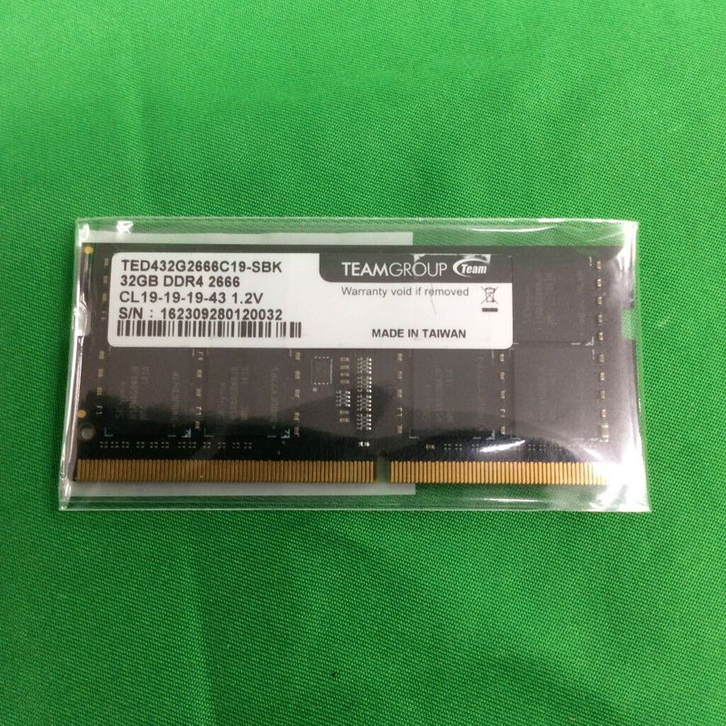 中古 PC4-21300 32GB ノート用(DDR4-2666) 177982 （393366
