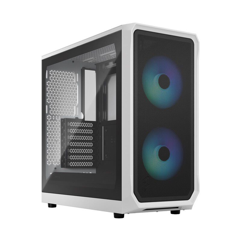 Fractal Design PCケース 本体 ホワイト　Focus2 Fractal Design Focus 2 RGB White TG Clear Tint FD-C-FOC2A-04 (ATX