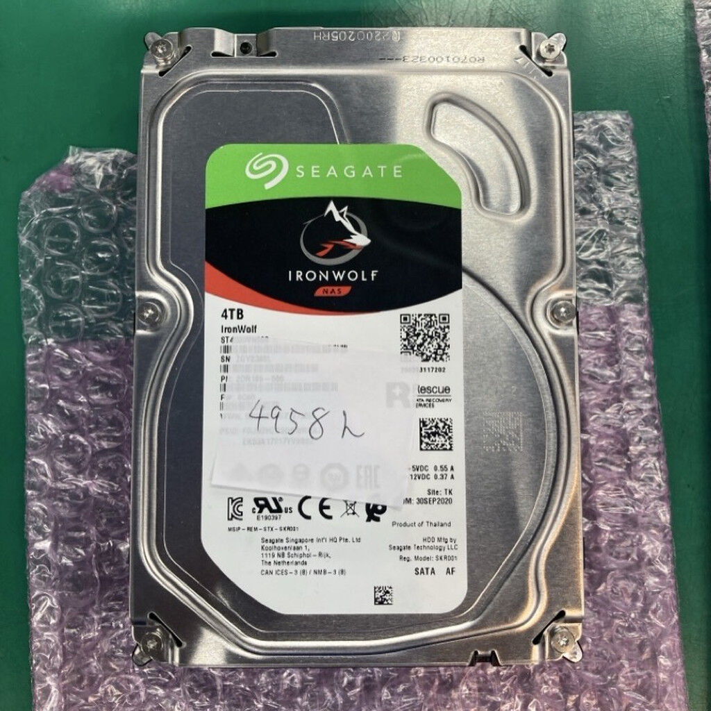 中古 SEAGATE 3.5インチ HDD 4TB SATA （デスクトップ用） 3250006391