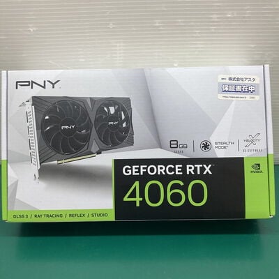【浦添城間店(沖縄)】中古  PNY GeForce RTX 4060 8GB VERTO VCG40608DFXPB1（RTX4060 8GB） 3480038757 