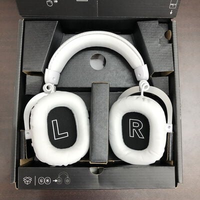 【福山ココローズ店】中古  ﾛｼﾞｸｰﾙ G-PHS-005WLWH (無線 ｹﾞｰﾐﾝｸﾞﾍｯﾄﾞｾｯﾄ) 5090000972 