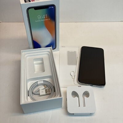 【京都店】中古  【SIMロック解除済み】【SoftBank】 iPhoneX 64GB (シルバー) MQAY2J/A 155247 