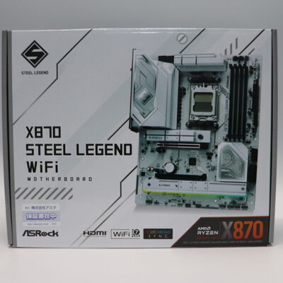 【札幌店】中古  ASRock X870 Steel Legend WiFi (X870 AM5 ATX DDR5) 172202 