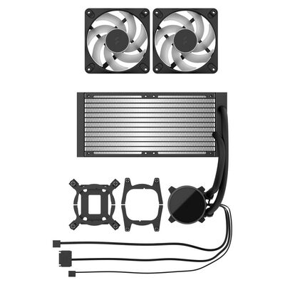 Fractal Design  Radius 240 RGB Black FD-W-RA1-2402 (240mm ARGB ブラック) 