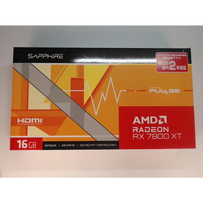 【前橋ｲﾝﾀｰｱｶﾏﾙ店】中古  SAPPHIRE 11330-02-20G PULSE RX7800XT GAMING (RX7800XT 16GB) 162728 