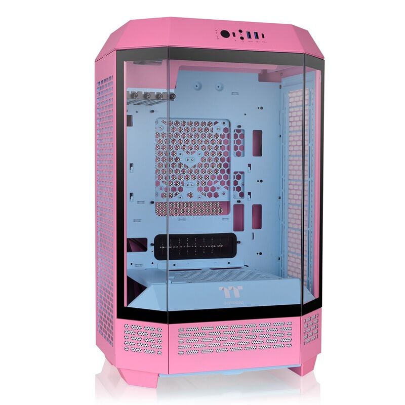 リ*ガ様 公式パワーカウンター　ピンク、水色、赤　15本 Thermaltake The Tower 300 Bubble Pink CA-1Y4-00SAWN-00 (MicroATX