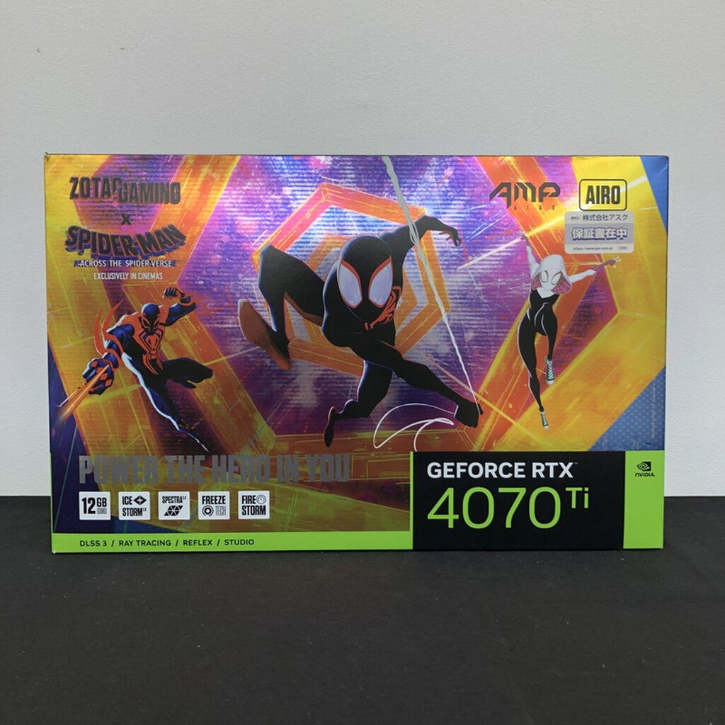 中古 ZOTAC GAMING GeForce RTX 4070 Ti AMP AIRO（RTX4070Ti 12GB
