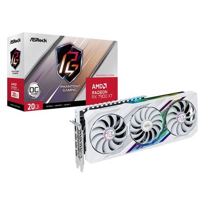ASRock  Radeon RX 7900 XT Phantom Gaming White 20GB OC (RX7900XT PGW 20GO) 