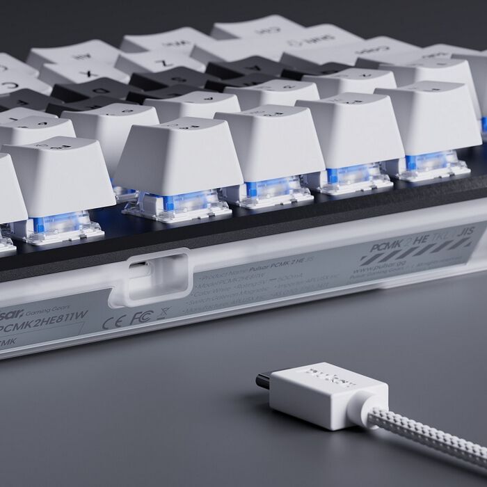 Pulsar PCMK 2HE TKL PCMK2HE811W [ホワイト] ANSI] PCMK 2 HE TKL Hall Effect Magnetic Gaming Keyboard