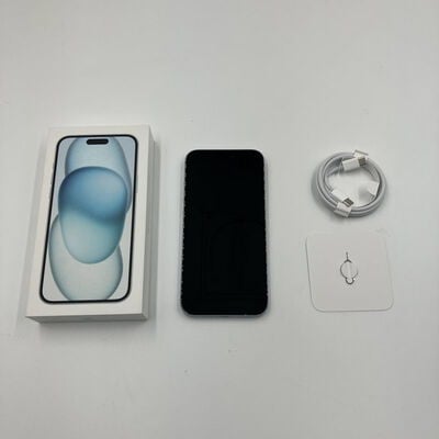 【なんば店】中古  【国内版SIMフリー】Apple iPhone15 Plus 256GB ブルー MU0N3J/A 161158 