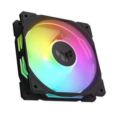 ASUS  TUF Gaming TR120 ARGB Reverse Fan - Triple Pack ブラック (TUF GAMING TR120 FAN ARGB REVERSE BLACK 3IN1) 