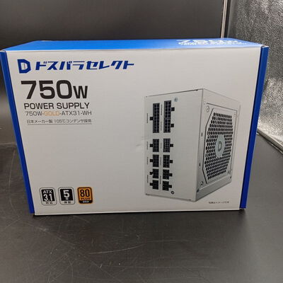 【大須店】中古  ﾄﾞｽﾊﾟﾗｾﾚｸﾄ 750W-GOLD-ATX31-WH(750W WH ATX3.1) 3120022290 