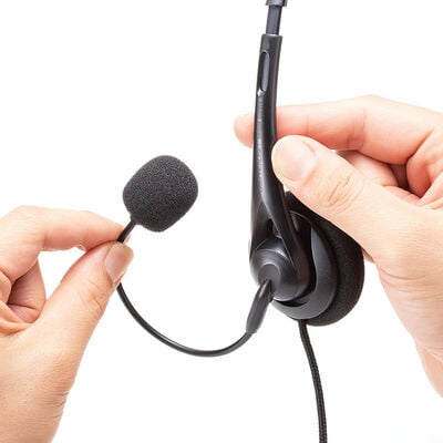 サンワサプライ  MM-HSU09BK (USBヘッドセット) 