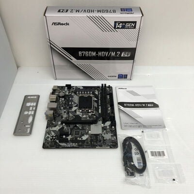 【徳島住吉店】中古  ASRock B760M-HDV/M.2 D4 (B760 1700 mATX DDR4) 5230000873 