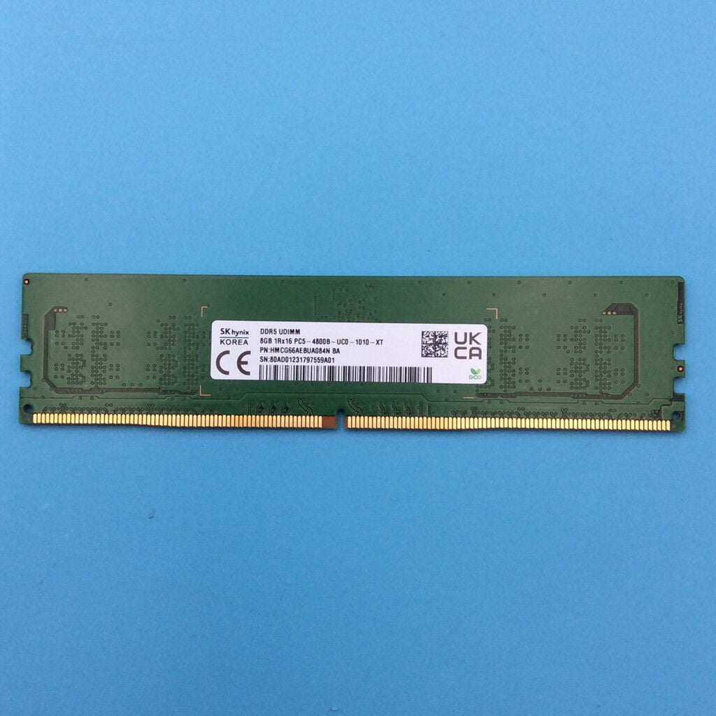 動作確認済み　DDR5-4800 8GB 1枚 中古 PC5-38400 8GB デスクトップ用(DDR5-4800) 151530 （350536