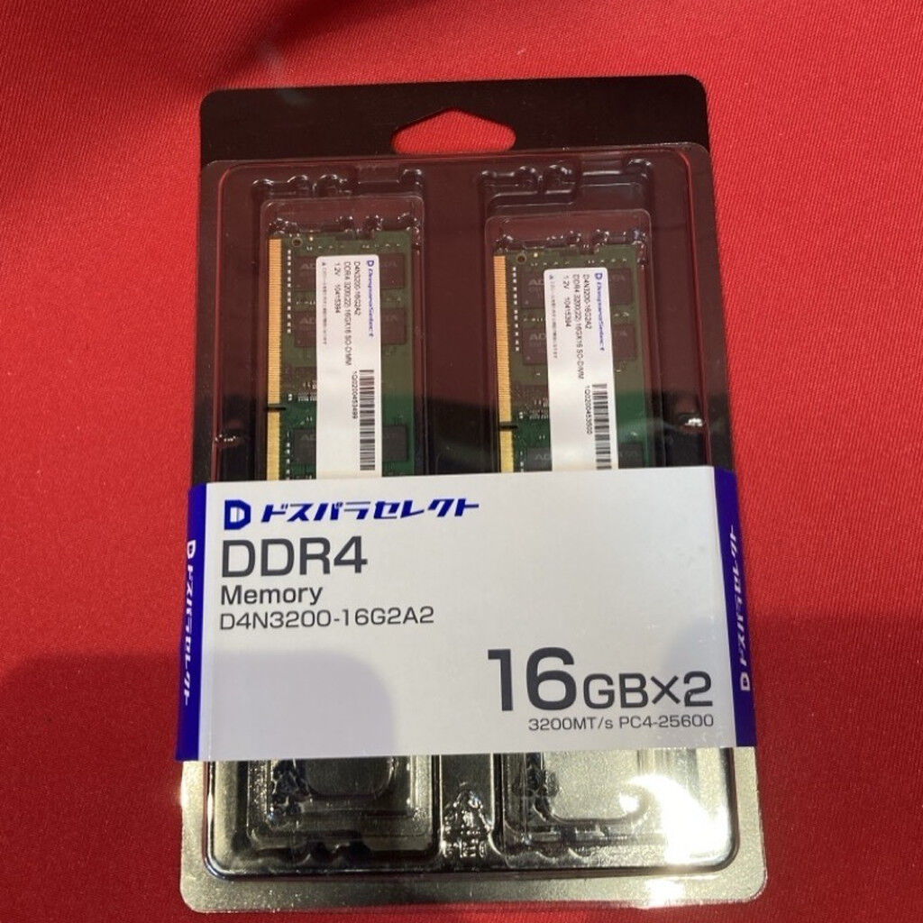 中古 ﾄﾞｽﾊﾟﾗｾﾚｸﾄ D4N3200-16G2A2(DDR4 PC4-25600 SO16GBx2 3250006775