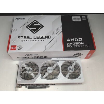 【前橋ｲﾝﾀｰｱｶﾏﾙ店】中古  ASRock RX9060XT SL 16GO(RX9060XT Steel Legend 16G) 179896 