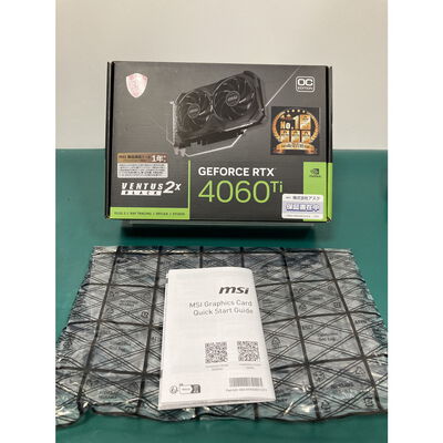 【富山本郷店】中古  MSI GeForce RTX 4060 Ti VENTUS 2X BLACK 16G OC 4760000795 