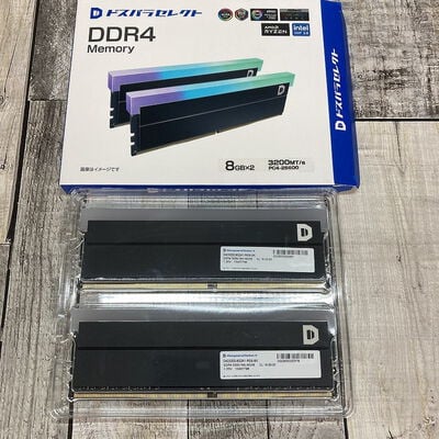 【広島店】中古  ﾄﾞｽﾊﾟﾗｾﾚｸﾄ D4D3200-8G2A1-RGB-BK(DDR4-3200 8GBx2) 3320005295 