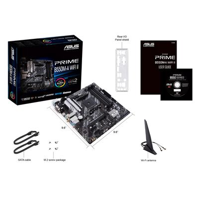 ASUS  PRIME B550M-A WIFI II (B550 AM4 MicroATX) 