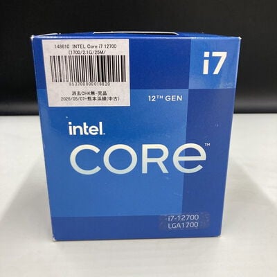 【熊本浜線店】中古  INTEL Core i7 12700  (1700/2.1G/25M/C12/T20) 148610 