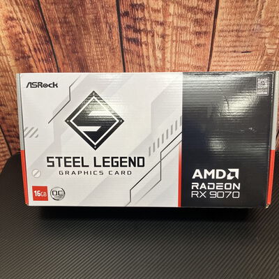 【富士青葉店】中古  ASRock RX9070 SL 16GO Steel Legend 16G OC (RX9070 16G) 176952 