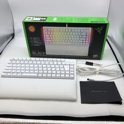【宇都宮鶴田店】中古  Razer BlackWidow V4 75% JP RZ03-05002900-R3J1 [ホワイト/日本語配列] 5280001185 