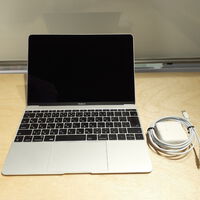 中古  Apple MacBook Retina 12インチ 2017 シルバー Core m3 1.2GHz/8GB/256GB SSD MNYH2J/A 135859 