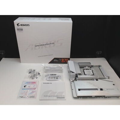 【前橋ｲﾝﾀｰｱｶﾏﾙ店】中古  X870 AORUS STEALTH ICE(X870 ATX AM5 DDR5) 4540001590 