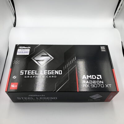 【水戸赤塚店】中古  ASRock RX9070XT SLD 16G Steel Legend Dark 16GB (RX9070XT 16G) 176936 