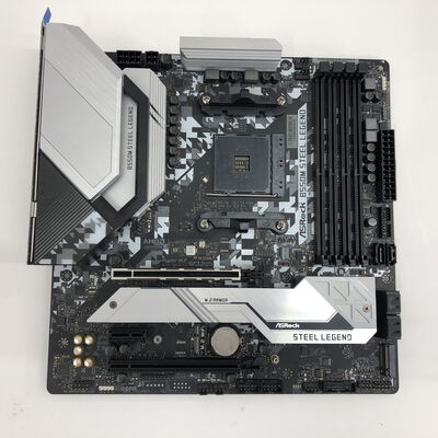 【福山ココローズ店】中古  ASRock B550M Steel Legend (B550 AM4 mATX DDR4) 142939 