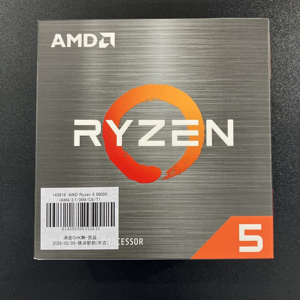 中古 AMD Ryzen 5 5600X (AM4/3.7/35M/C6/T12/65W) 143916 （326523